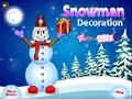 Decorazione pupazzo di neve per giocare online